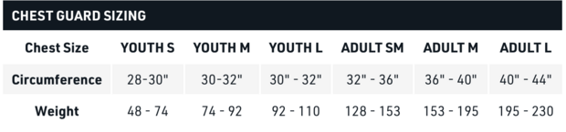 Sizing Chart