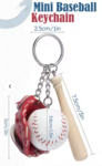 Keychain Ball/Bat/Glove